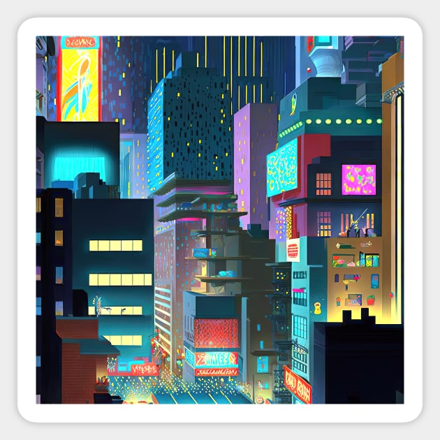 Future City Sticker by JonHerrera